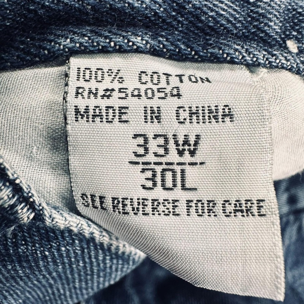 Bugle Boy Womens‎ 33x30 Size 14 baggy Relaxed Blue Denim Jeans Vintage High Rise - Picture 3 of 14